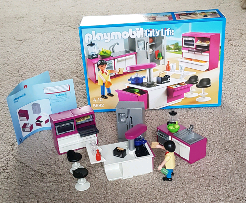 playmobil modern kitchen